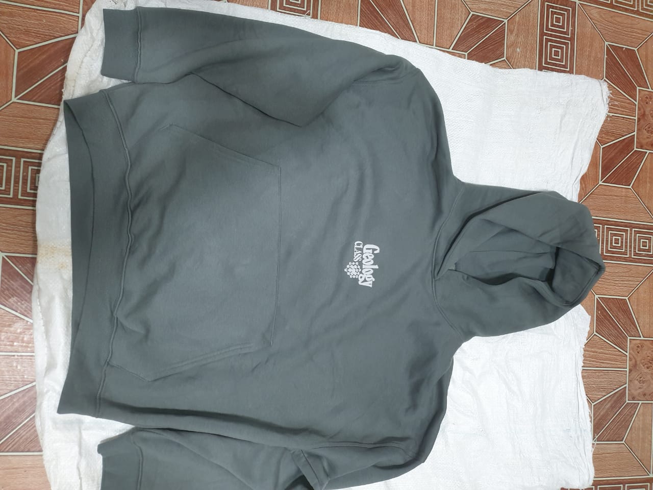 Geology Class Graphic Dark Sage Hoodie